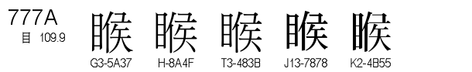 U+777A